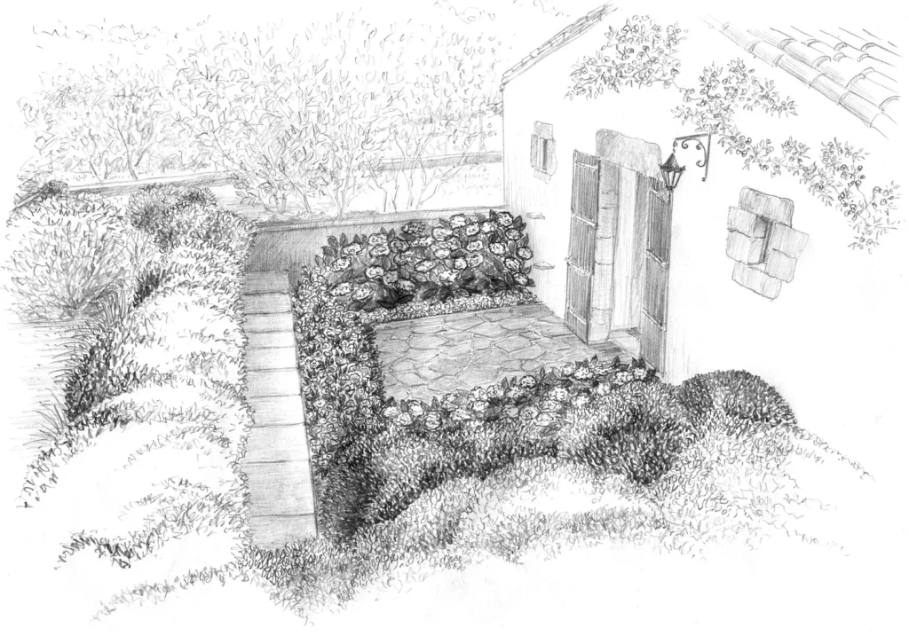 Guétary patio