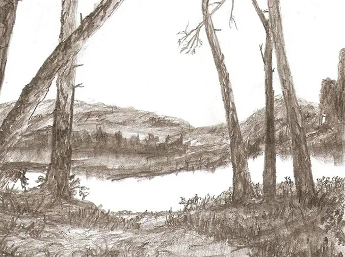 esquisse sepia